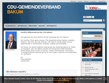 Tablet Screenshot of cdu-bakum.de